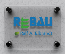 REBAU Firmenschild